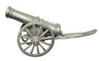Vintage Peltro Fine Pewter Cannon On Wheels 5  Long Replica Made In Italy