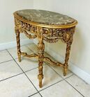 Coffee Table Marble Topped French Style Antique Gold Details Furniture Table