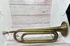 Antique Us Regulation Rexcraft Bugle Made Usa With Mouthpiece - Brass