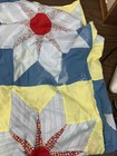 Handmade Star Quilt Top Colorful 68x56