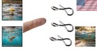 50pcs Fly Fishing Snaps Stainless Steel Quick Release Fast Change Lure Clips