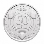 2026 Cura  ao 50 Cent    the Blue Wave    Fifa World Cup Commemorative Coin Bu
