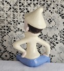 Vintage Ceramic Pixie Elf Shelf Sitter - Holland Mold - Mcm Figurine