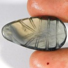 34 25cts  Carved Fluorite 100  Natural Unique Pear Cabochon Loose Gemstone