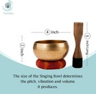 Tipitaka Tibetan Singing Bowl 4  Bronze Hand-hammered Meditation Yoga Set