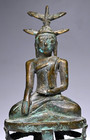 A 18 19th Century Bronze Buddha From Burma