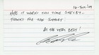 Greg Plitt  fitness Model    Signed Autographed Letter On Index Card   Jsa Loa