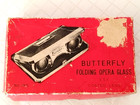 Vintage Butterfly Folding Opera Glasses 2 5x Coated Lens Original Box  22813