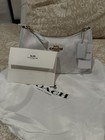 New Coach Teri 2way Shoulder Bag Signature Coated Canvas White Outlet Ca548