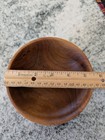 Walnut Hand Turned Wooden Bowl - Signed