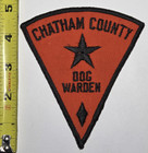 Vintage Chatham County Nc Dog Warden Police Patch Pittsboro North Carolina