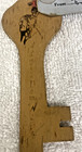 Vintage Souvenir Grand Coulee Dam Carved Wood Key Indian Motif Mailing Tag