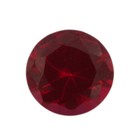 Loose Round Cut Ruby Cz Stone Single Red Cubic Zirconia July Birthstone Shape