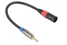 1 8 To Xlr Cable Unbalanced Mini Jack Trs Stereo Male To Xlr Male Adapter Microp