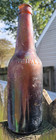 Vintage Beer Bottle Amber Schlitz Block Letter On Shoulder Milwaukee Antique