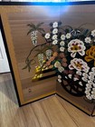 Vintage Signed Japanese Hand-painted 4 Panel Folding Hanging Screen 36 x68  Read