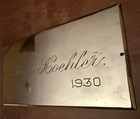 Antique  Named Victorian Casket Coffin Plate Plaque Funeral Death Oddity Find