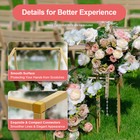 23 6   Tall Gold Metal Flower Stand For Wedding Table Centerpieces Decor 10pcs