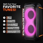 Pyle 60w Dual 6 5  Karaoke Machine With Mic Bluetooth Pa Party Speaker System