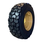 4-12-16 5 Sks-4 Lifemaster Style Skid Steer Tires rims For Cat-narrow Offset