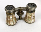 Antique Paris French Mother Of Pearl Brass Opera Glasses Binoculars Victoire
