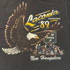 Rare 1980s Harley Davidson Single Stitch Laconia 89 Eagle Vtg Motorcycle Shirt L