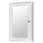 Bathroom Medicine Cabinet With Mirror Door Wall Mounted Storage Shelf White