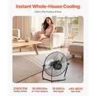 Uimoso 14 Inch Floor Fan 3 Speeds 360   Adjustable Tilt High Velocity Metal Fan