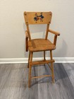 Vtg Cass Toys Wood Baby Doll High Chair Dutch Swedish Folk 26 5   h X 10 5 L X 12   
