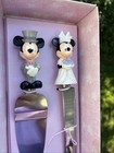 Vintage Disney Store Mickey   Minnie Mouse Wedding Cake Server   Knife Set