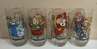 Vintage 1985 Alvin And The Chipmunks Set Of 4 Collector Glasses - Hardees