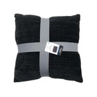 Mainstays Solid Chenille Decorative Pillow Set  Black  18  X 18   2 Pieces