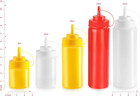 Wide Mouth Plastic Squeeze Bottles  32 Oz  Clear  Pack Of 6