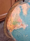 Vintage World Globe Lamp Replogle World Horizon Series 12    Diameter Wood Base
