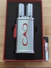 New Cao Flathead Tailpipe Dual Torch Cigar Lighter W  Presentation Box
