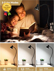 Clip-on Reading Light  3 Color Modes 10 Dimmable Brightness  Eye Care Clamp Desk