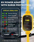 30 Amp To 110v Rv Adapter With Surge Protection  8000 Joules 15 Amp To 30 Amp Rv