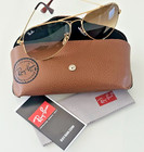 Ray-ban Aviator Sunglasses Light Brown Gradient Lens Gold Frame Rb 3025-58mm