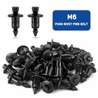 120pcs Plastic Fender Clips Body Rivets Compatible With Utv Atv Motorcycle