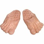 Adult Jumbo Bare Feet Costume Caveman Clown Big Slippers Ogre Hobbit Zombie Foot