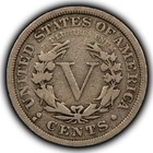 1912-s 5c Liberty Head V Nickel - Fine Key Date - 