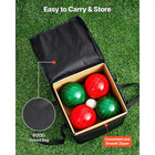 Bocce Ball Set 107 Mm For 2-8 Players In Beach Lawn Backyard Includes 8-resin Ba