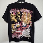 Rare Vintage Style Fusion Reborn Super Saiyan Goku Dragon Ball Z Dbz Sz L Single