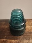 Lot Of 3 Hemingray Glass Insulator No  19 blue green Aqua - Made In U s a  