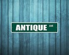  aluminum  Antique 4  X 18  Metal Novelty Street Sign  Ss 337