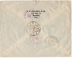 Baghdad Iraq 1949 Registered Air Mail Cover To New York City Usa  palestine 