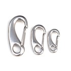 304 Stainless Steel Carabiner Clip Key Buckle Snap Spring Clips Hook M30 - M100 