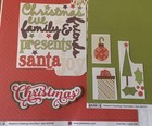 Christmas Scrapbook Kit 12x12 Papers  Stickers    A Paper-pieced Title