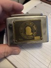 Vintage Fidelity Savings Bank Marshalltown  Iowa Metal Case Coin Bank --no Key