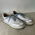 Royal Albartross London Primrose Silver White Golf Shoes Women Us 9 Handcrafted